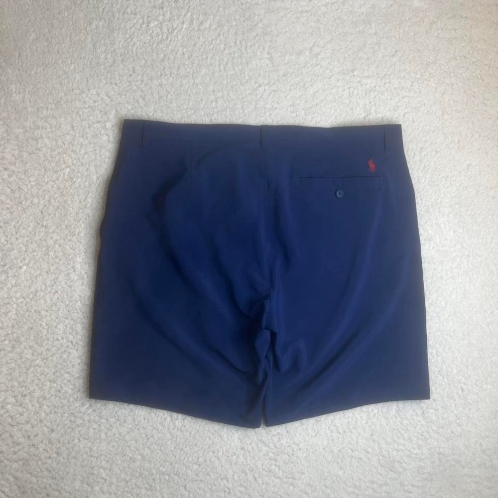Polo Ralph Lauren men blue performance chino shorts poly elastane golf preppy 42